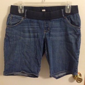 Old Navy low rise jean maternity shorts sz L (#7)