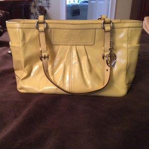 Coach authentic yellow purse