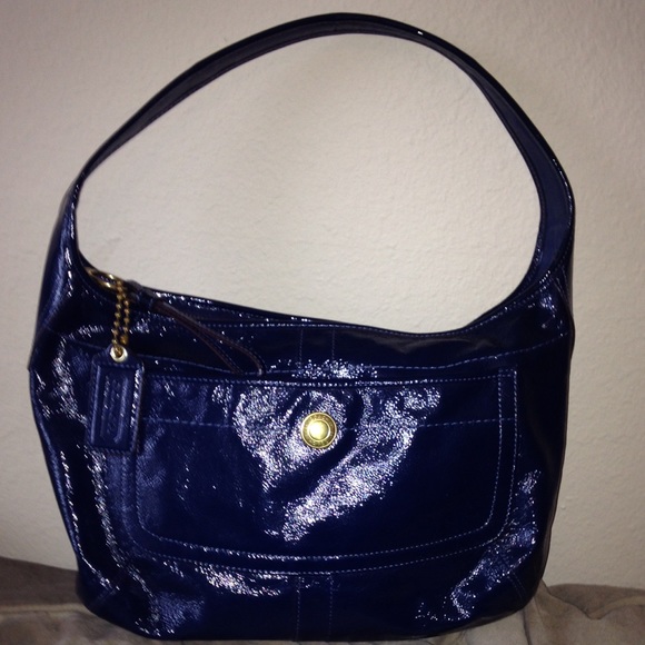Blue Coach Shoulder Purse