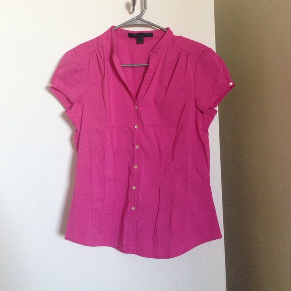 Rose pink button up shirt