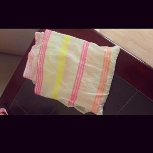 White/Colored Sequin Scarf