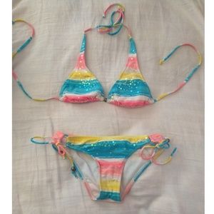 Bright multi-color Bikini