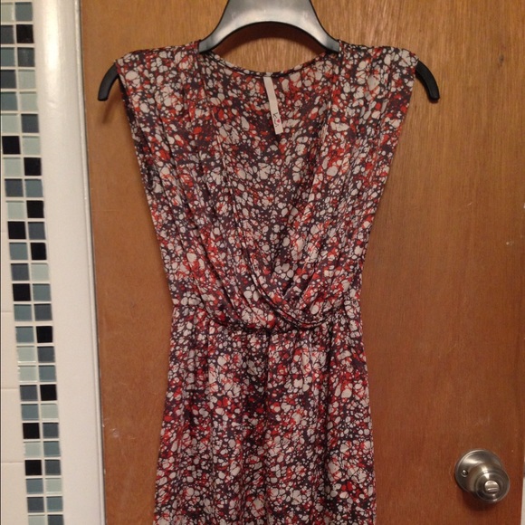 Multi color print dress