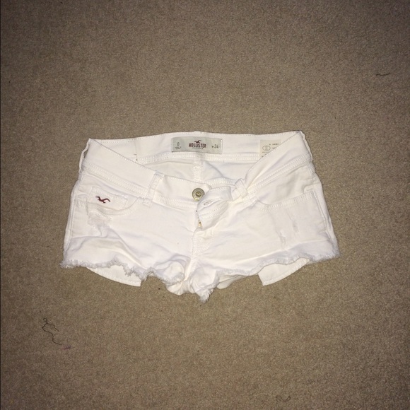 White shorts. Hollister