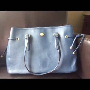 Blue Coach Tote