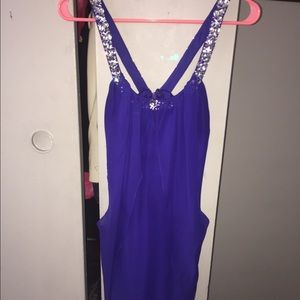 Royal blue cocktail dress