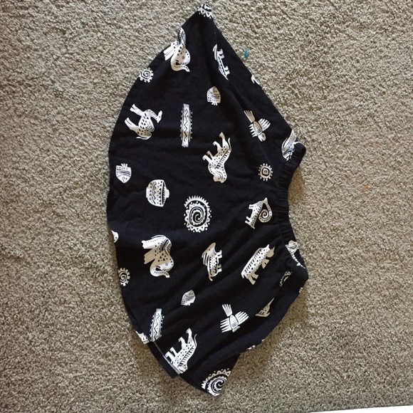Tribal animal Forever 21 skater skirt.