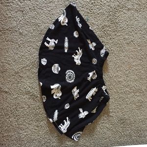 Tribal animal Forever 21 skater skirt.