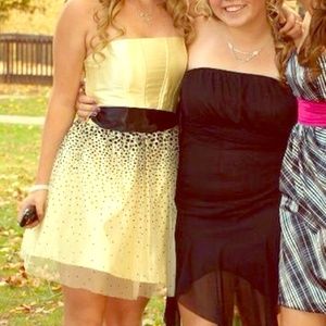 Yellow homecoming/prom dress