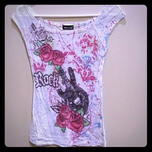 Splatter rock T shirt
