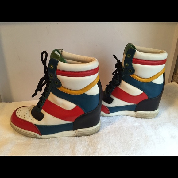 Marc Jacobs High Top Wedge Sneakers