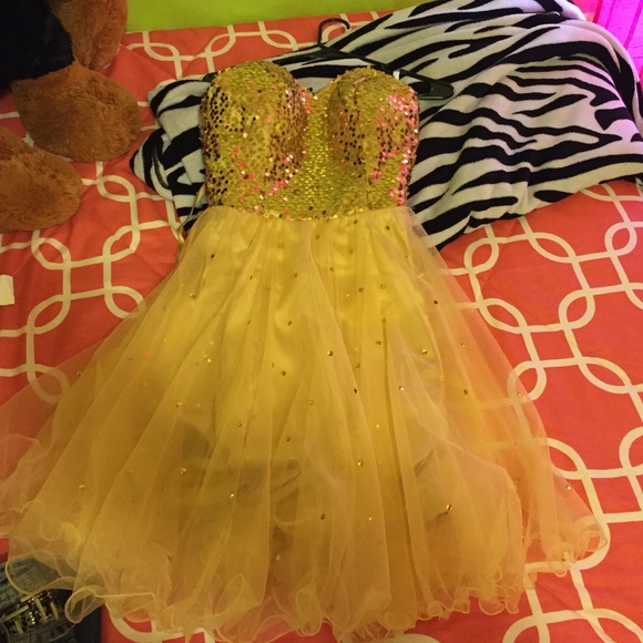 Short semi formal/formal dress.