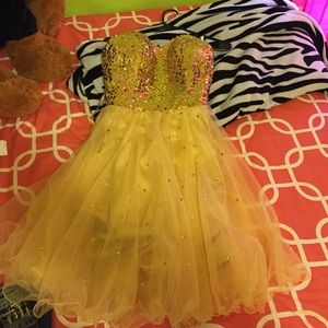 Short semi formal/formal dress.