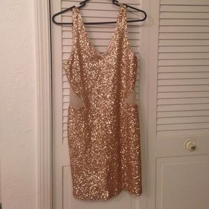 Gold Sequin Dress