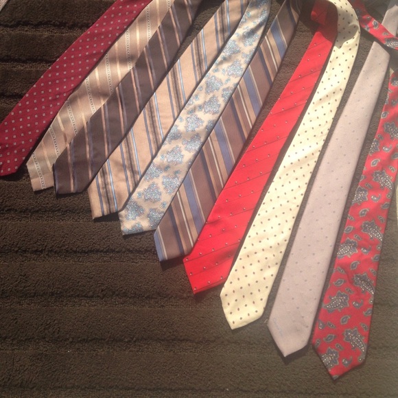 Men's lot of 10 ties some designer