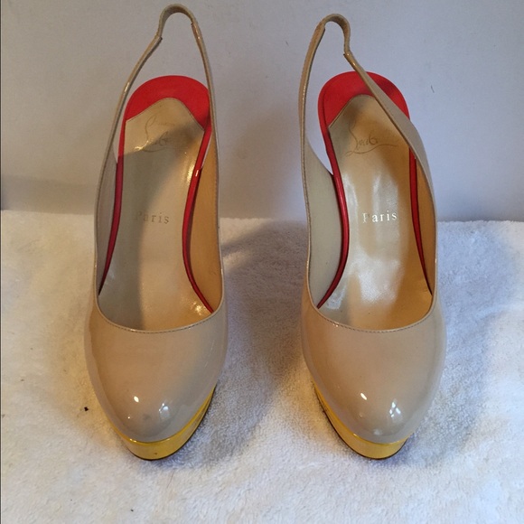 Christian Louboutin Platform Slingback Shoes - Picture 2 of 4