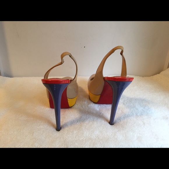 Christian Louboutin Platform Slingback Shoes - Picture 3 of 4