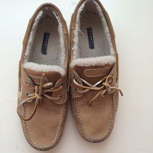 Sperry Top-Sider Boat Shoes lined with faux fur