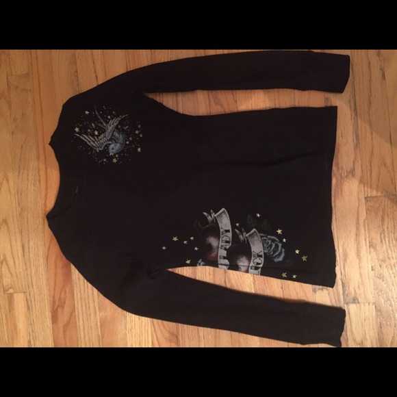Black long sleeve Sinful top