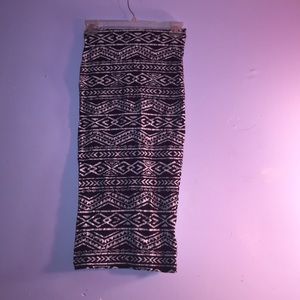 Aztec Print Midi Skirt
