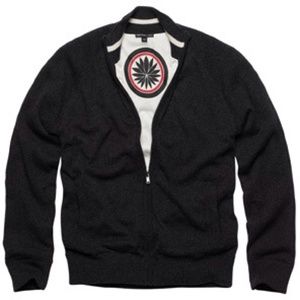 100% CASHMERE JAMES PERSE Zippered sweater