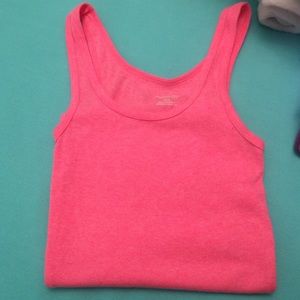 tight pink crop top
