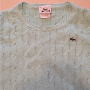 Lacoste cable knit sweater