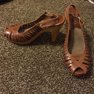 MICHAEL Michael Kors Leather Platform Heel