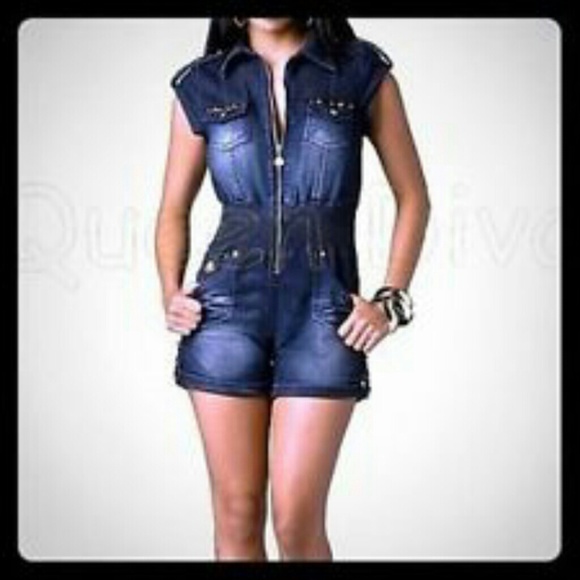 🆕 Denim Romper Short