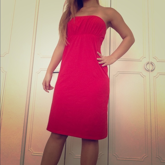 Victorias Secret Red Bra Top Dress Strapless