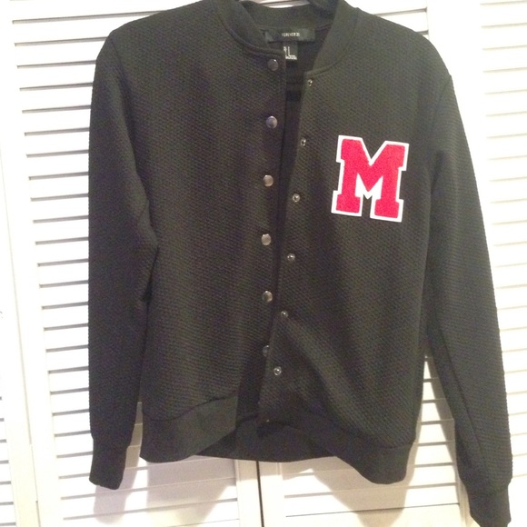 Forever 21 "M" varsity jacket