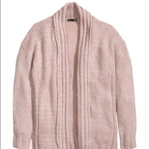 H&M blush open cardigan