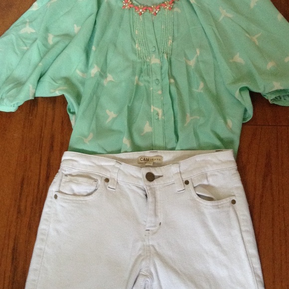 Cani white jeans