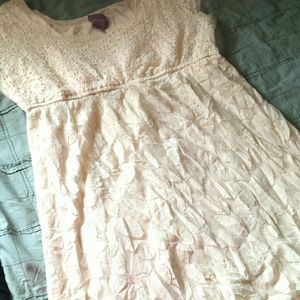 Floral Lace Cream Dress **REDUCED**