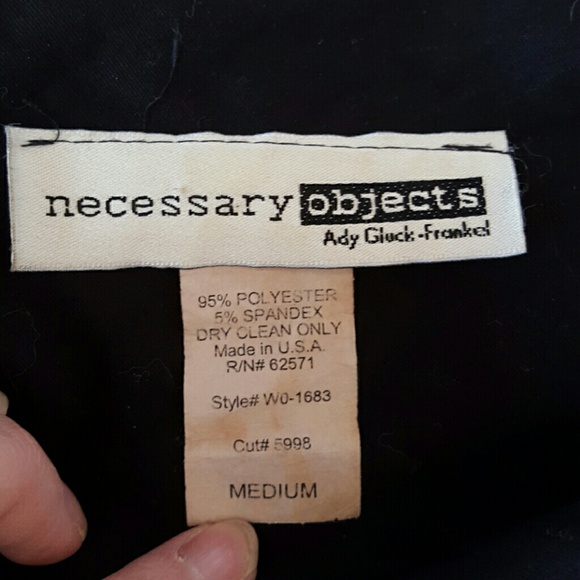 Little black dress pinstripe with lace trim - Picture 4 of 4