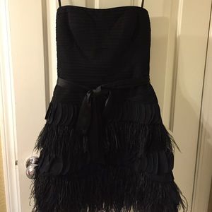Black feather dress
