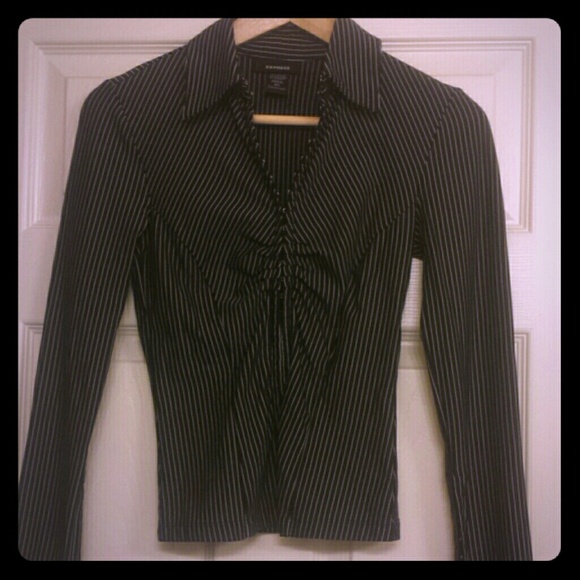 Black & White Striped Blouse