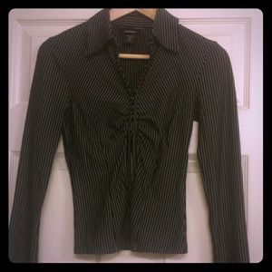 Black & White Striped Blouse