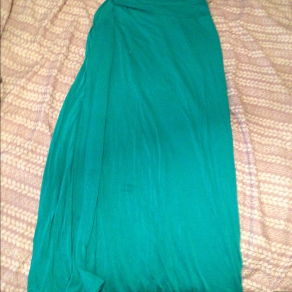 Teal maxi skirt - Picture 2 of 2