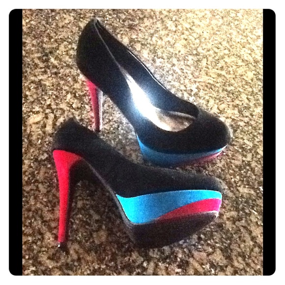 Tri Color Evening Dancing Shoes /Make A Offer😉