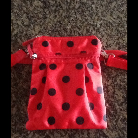 Red Poka Dot Hang Bag