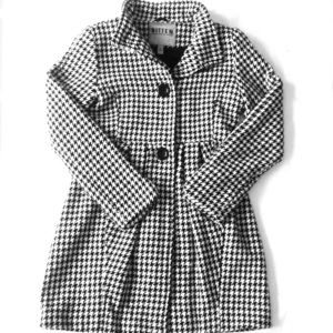 SALE!! Houndstooth Pea Coat by Bitten