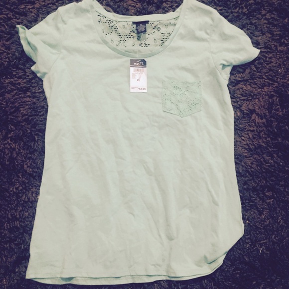 Mint green rue 21 shirt