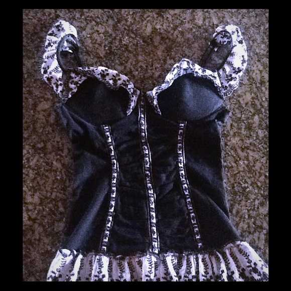 Sexy Black and White BabyDoll