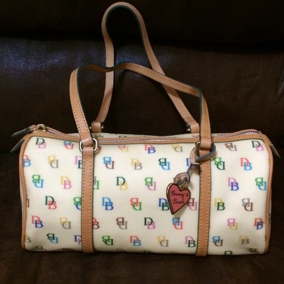 100% DOONEY & BOURKE "It" STYLE BARREL HANDBAG