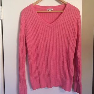 Pink heathered sweater