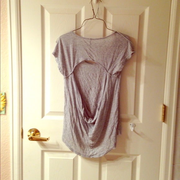 MUDD HEATHER VRAY DROP BACK T-SHIRT