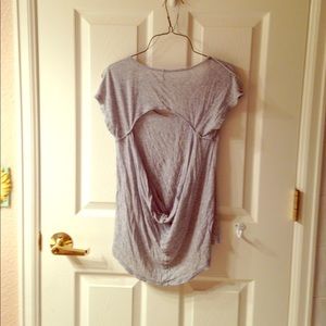 MUDD HEATHER VRAY DROP BACK T-SHIRT