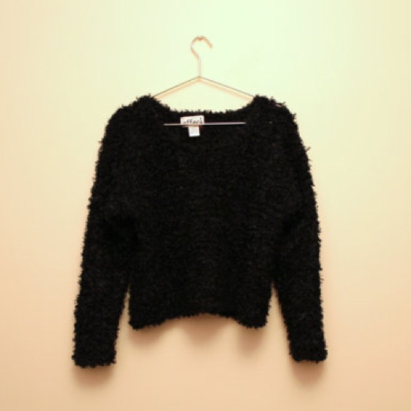 H&M Black fuzzy sweater