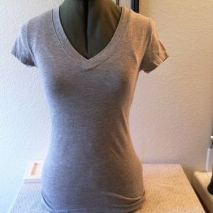 Gray V-neck! Women's! Only been worn once!